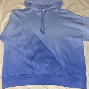 blue ombré campion hoodie